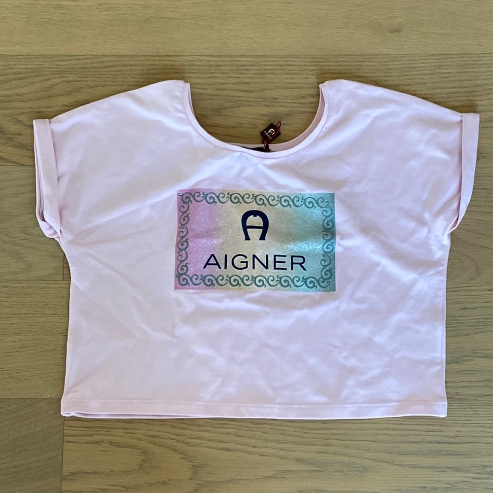 Aigner kids crop T-shirt